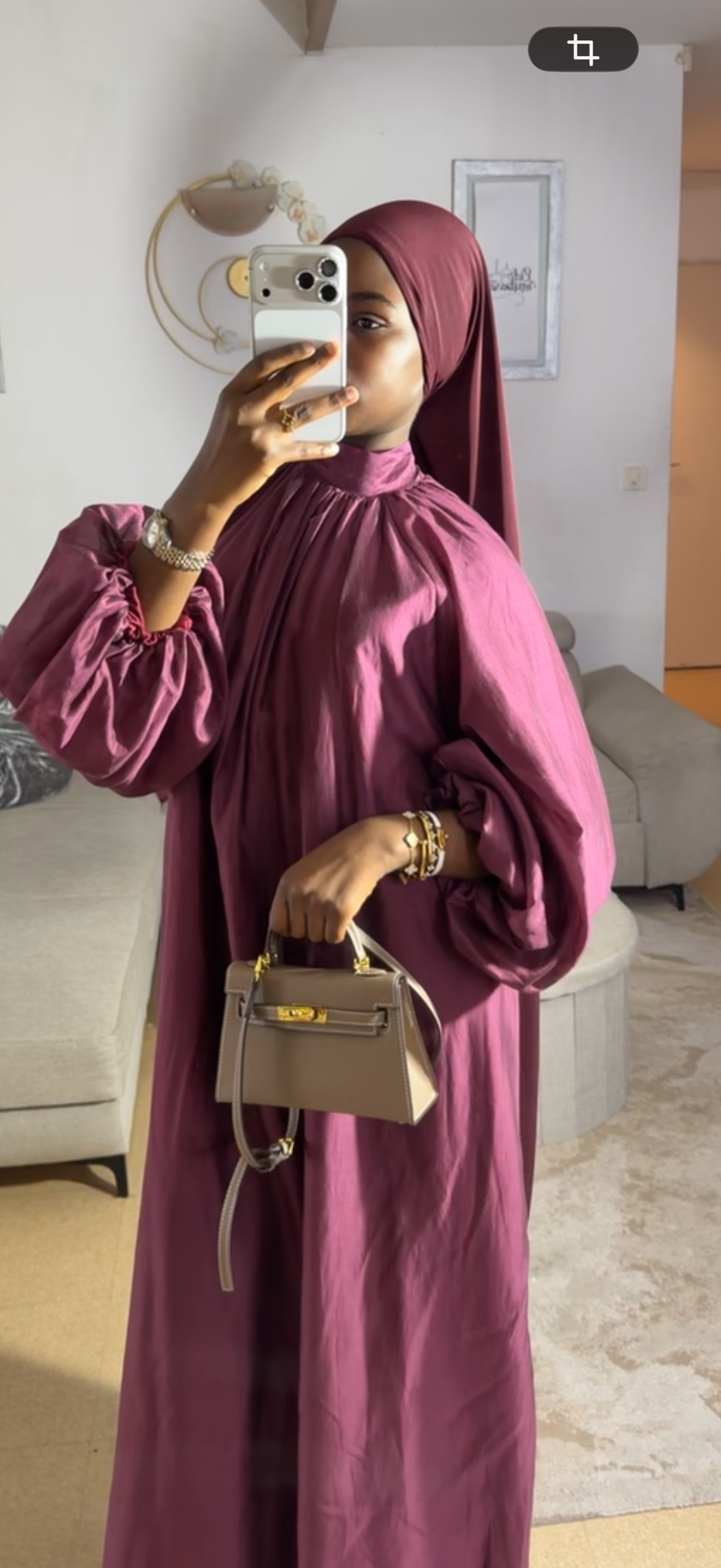 Robe manches bouffantes